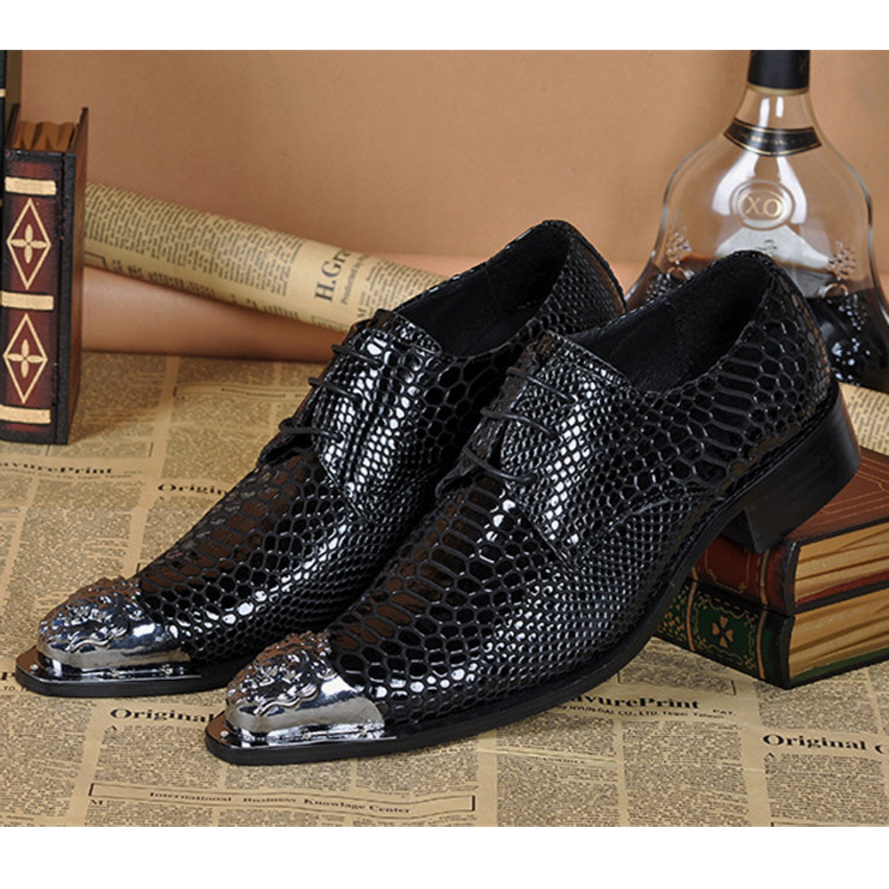 Autumn Male Trend Tip Serpentine Cowhide Formal Wear Leather Man Frenulum Ventilation Popular Men's Wedding Shoes