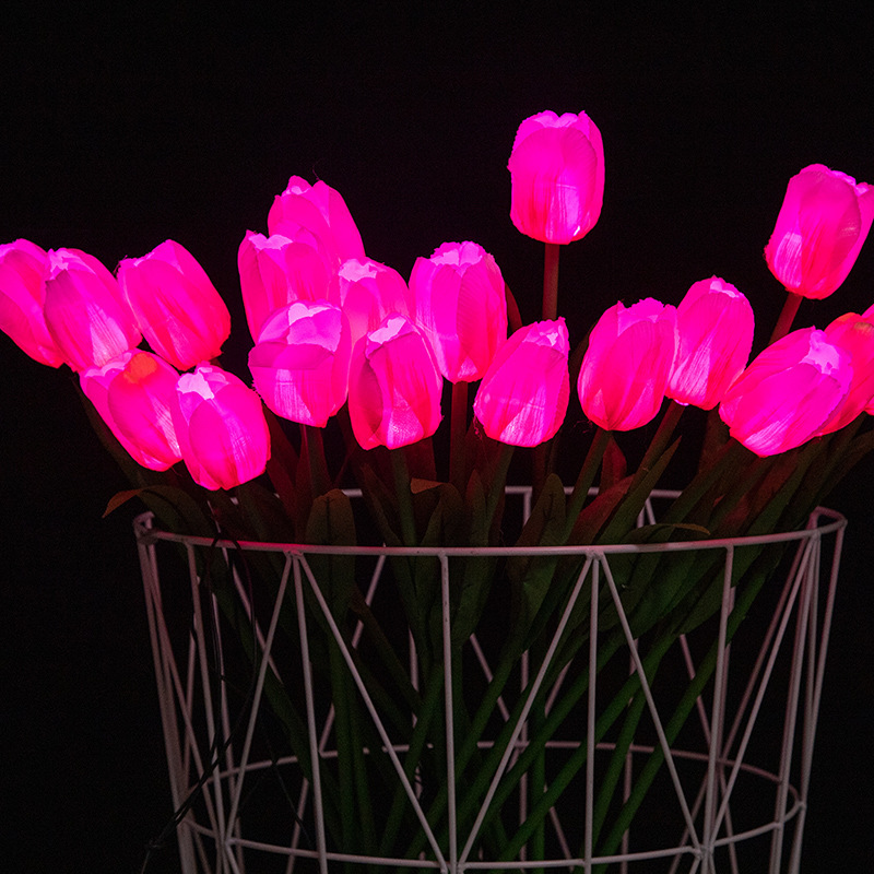 Realistic LED Tulips Lawn Lights for Garden Pathways and Street Lighting