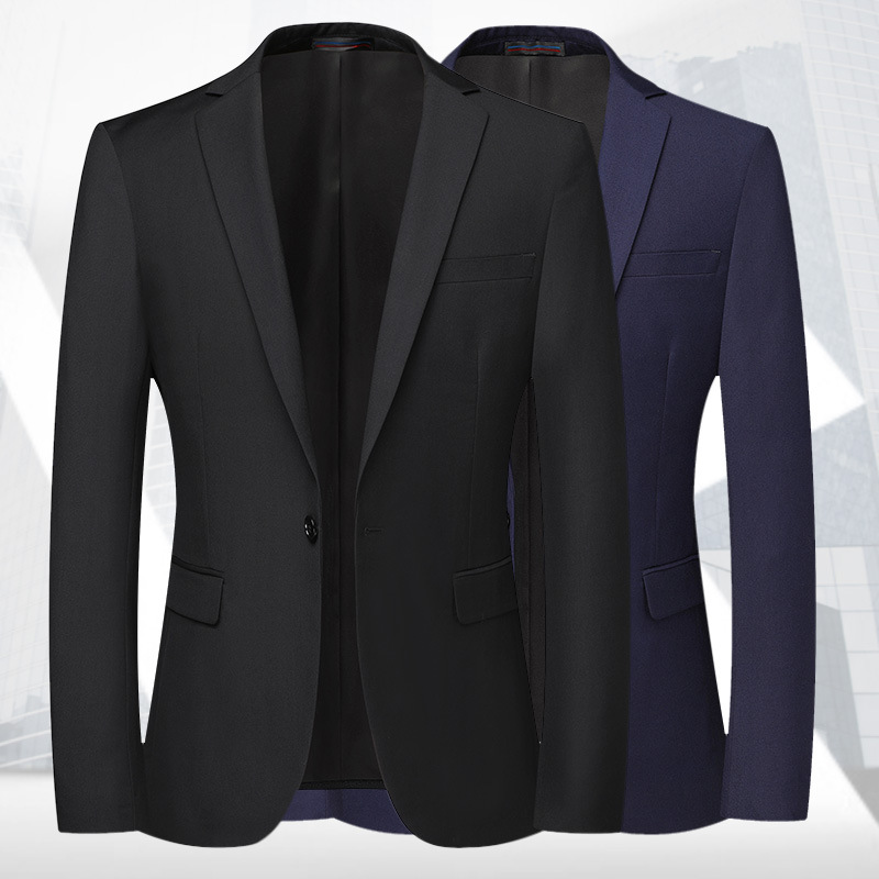 B1216Men's small suit outer single suit slim fit casual top