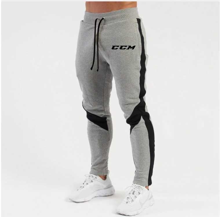Autumn Fleece Straight Trousers Men Fitness Jogging Sweatpants Winter Warm Casual Pant CCM Solid Drawstring Bottoms X250319