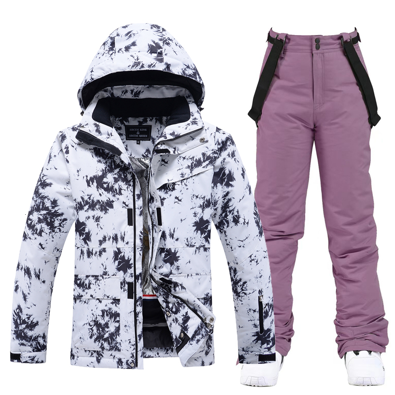 Waterproof Snow Suit Sets Women, Snowboarding Clothing, Ski Costumes, Winter Wear, Jacket Strap Pant For Girl, Colors,