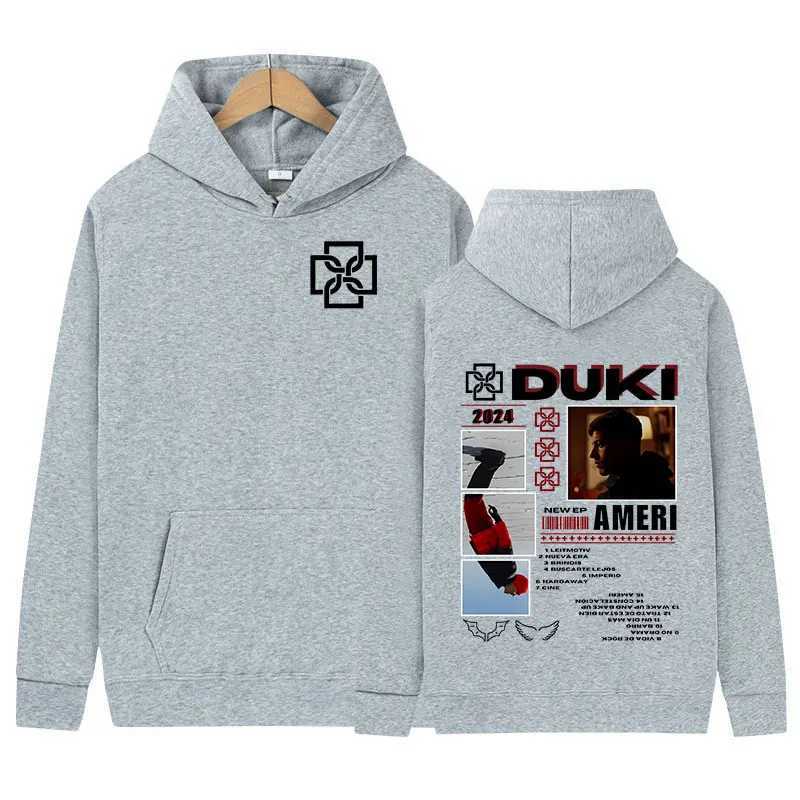 Duki ADA Tour 2024 Hoodie Rap Mens Hip Hop Clothing Zipper Sports Shirt Y2k Unisex Retro Fashion Super Big Hoodie X241216