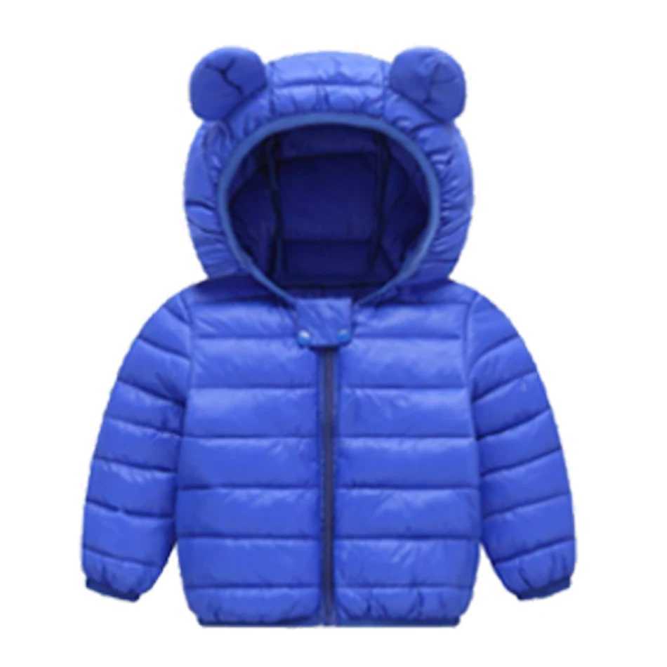 1-5 Years Baby Boy Hooded Lightweight Down Jacket Kids Girl Dinosaur Zipper Coats Autumn Winter Warm Christmas OuterwearXJ241214