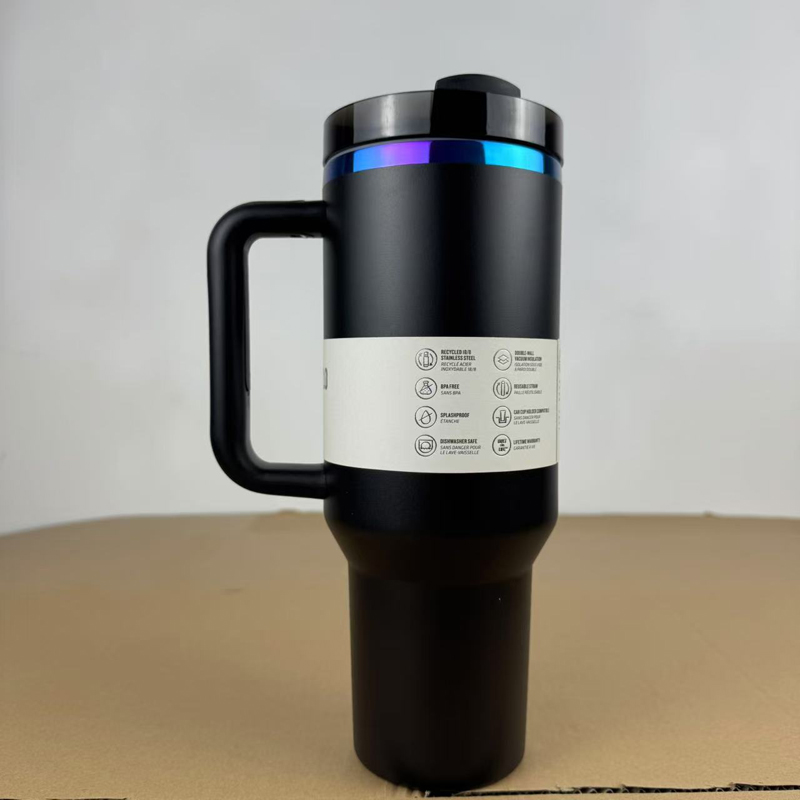 Newest Stan Brand 40 oz Tumbler Cup H20 Stainless Steel Vacuum Travel Festival Fathers Mothers Day Gift 40oz Tumbler with Handle