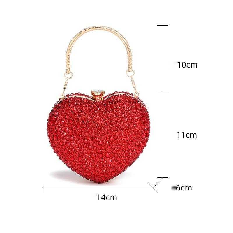 Love Diamond Bag Spring New Womens Fashion Chain Inlaid Diamond Single Shoulder Crossbody Handbag