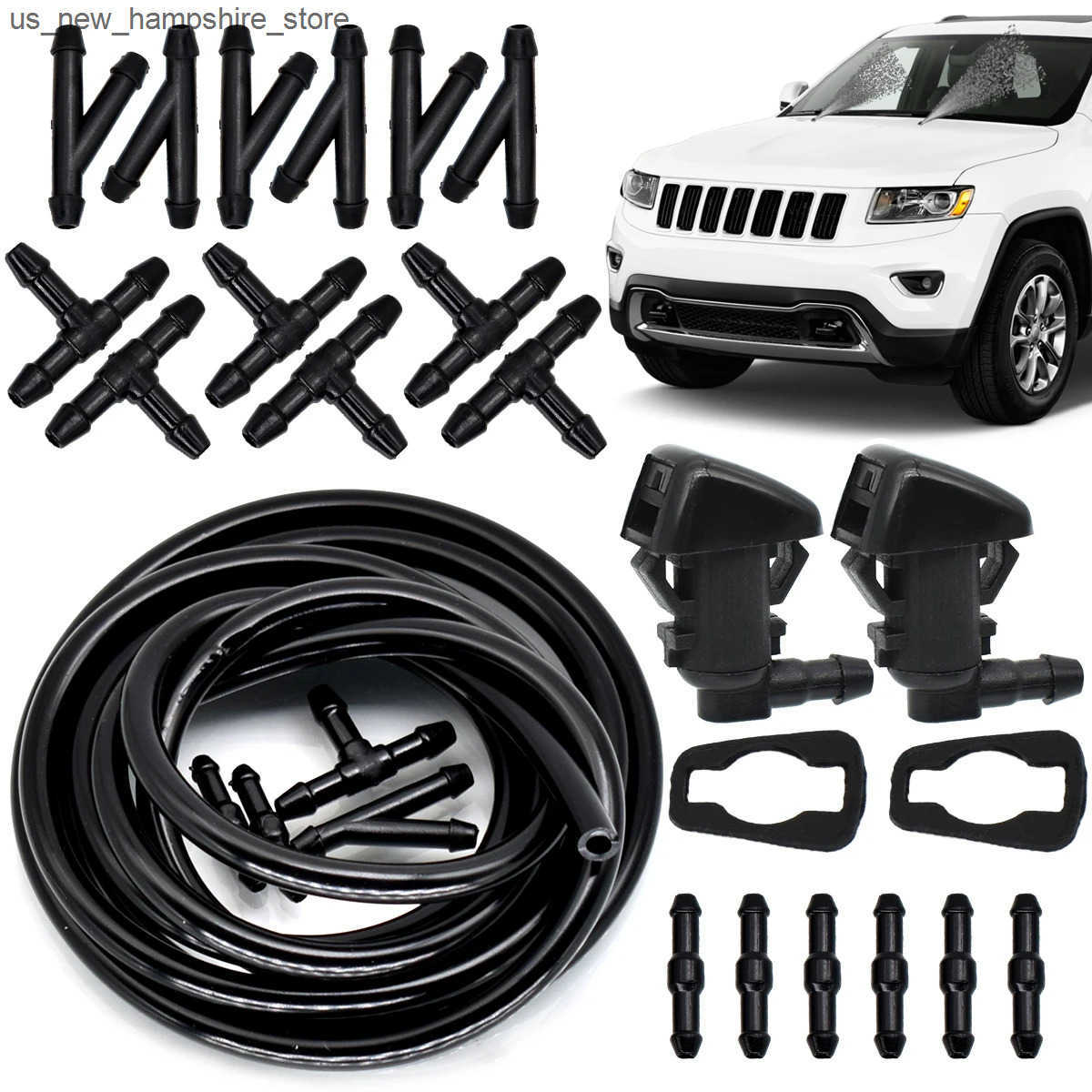 Wipers Front Windshield Wiper Washer Spray Jet Nozzle For Jeep Grand Cherokee WK2 2011-2019 Liberty KK Commander Nitro Durango J241216