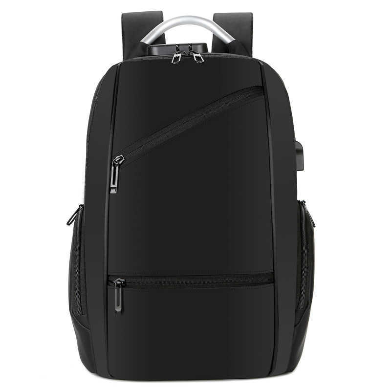 Backpack Mens Backpack Security WoMens Business Travel Multi-function Password Lock Bag Large Capacity Travel Bag Laptop Bag 240920