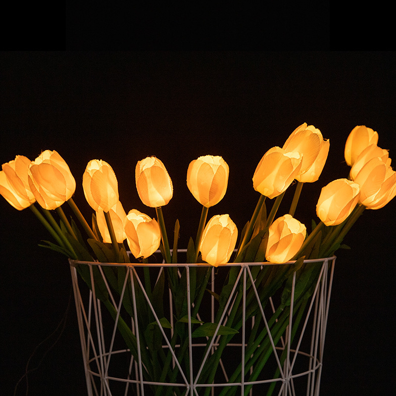Realistic LED Tulips Lawn Lights for Garden Pathways and Street Lighting