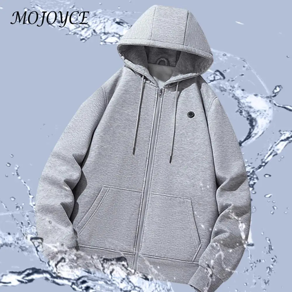 Electric Heated Hoodies Winter Heating Casual Hoodies Long Sleeve Streetwear Thermal Heated Jacket for Men and Women 241214