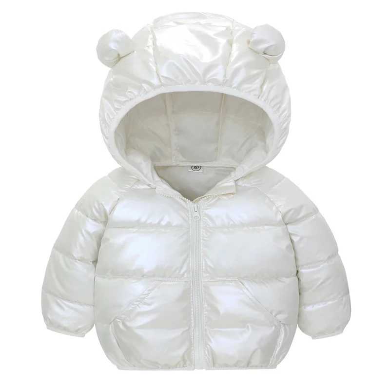 Autumn Winter Baby Girls Boys Jacket Children Cute Ears Hooded Down Coat Toddler Long Sleeve Clothes Kids Windproof OuterwearXJ241214