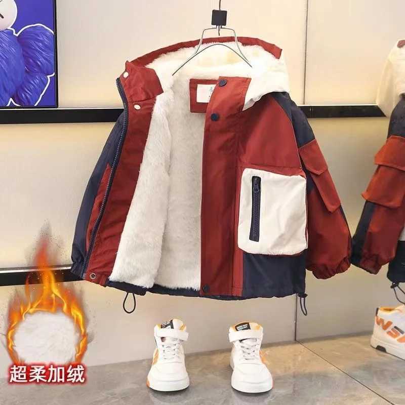 Boys Coat Cotton Jacket Windbreak Outerwear 2024 Sport Winter Autumn Thicken Warm Skiing Christmas Gift Childrens ClothingXJ241214