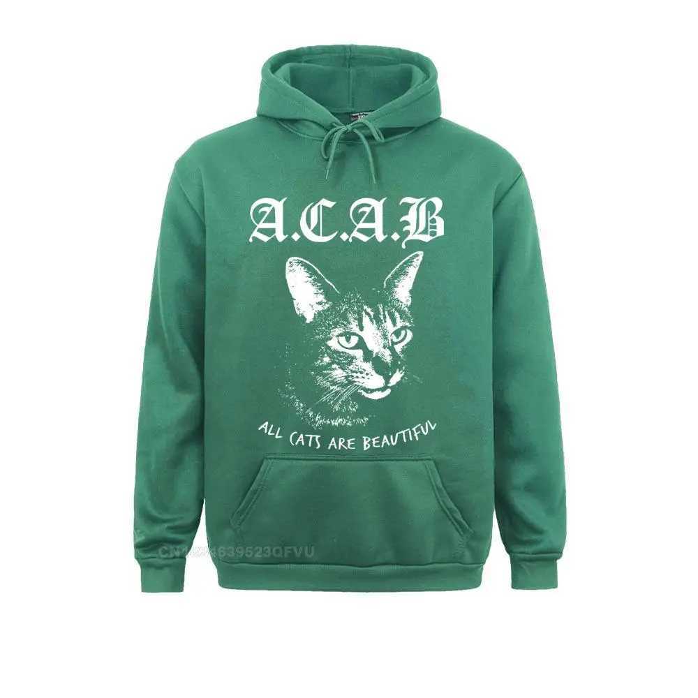 Mens Acab Pullover Hoodie Cartoon Print Acab Hoodie 100% Pullover Hoodie Mens Funny Casual Printed T-shirt Kavay Clothing X241216