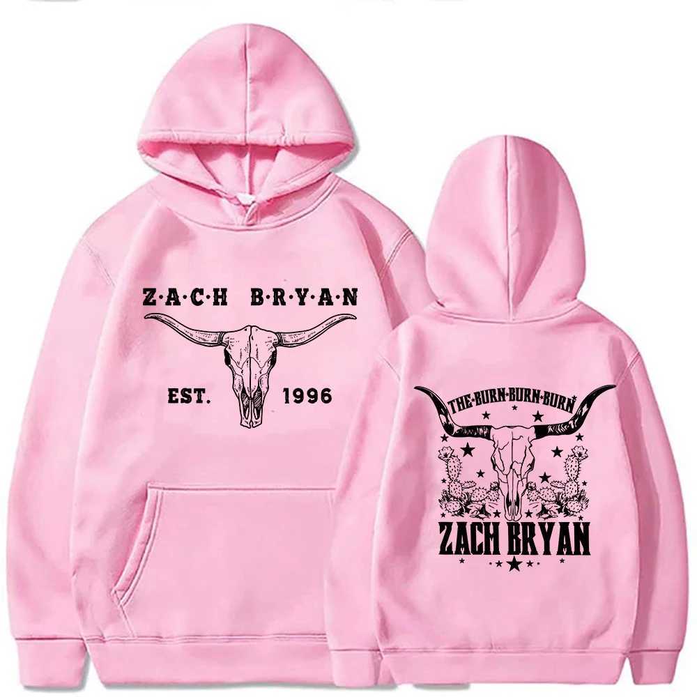 Zack Bryan Mens Hoodie Western Country Music Harajuku Pullover Tops X241216