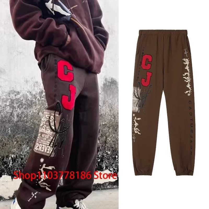 Autumn and winter new sports pants hip-hop loose niche design CJ towel embroidery Trouser Utopia casual pants unisex X241216