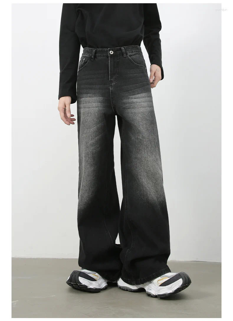 2025 S Fashion Designer Men S Jeans Vintage Fashion Baggy For Men Wide Leg Pants Loose Fit