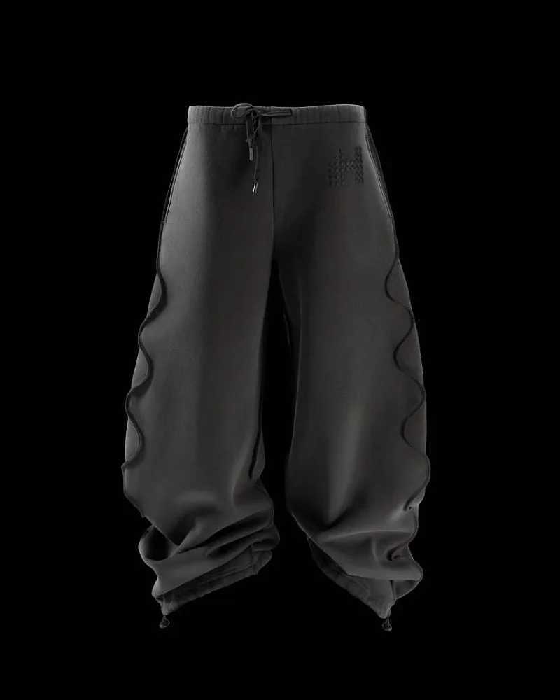 Fashionable Harajuku streetwear mens Y2K pants hip-hop trend casual wide leg pants retro street goth couple bag sweater X241216