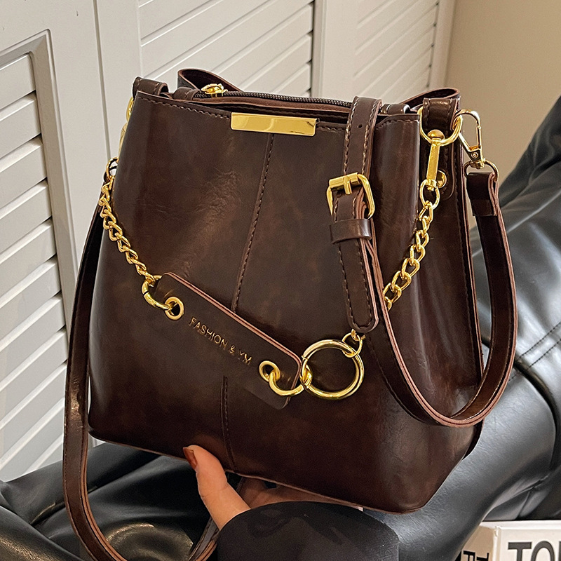 Women's Shoulder Crossbody Bag High-end Design Sense Niche Retro Versatile Triple Black Brown Khaki Coffee Commute Free shipping