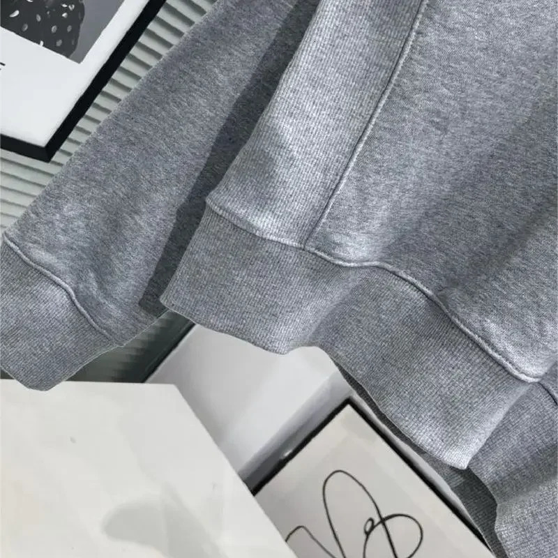 Womens custom diamond casual Pullover original n cotton Crewneck highquality sportswear 241211