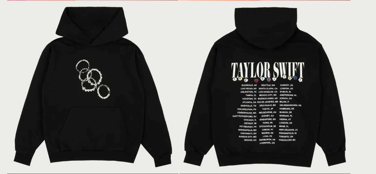 2025 TS The Eras Tour Peripheral Clothing Mens Womens Official-website Hoodie Sweater Fashion Autumn Winter Cotton Warm Coat X241216