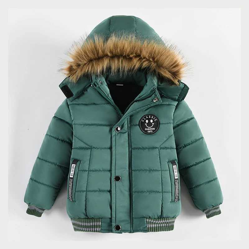 2023 Winter Boys Jacket For Children Coats Kids Warm Hooded Outwear Thick Fleece Coat For Baby Boy Clothes Costume 2 3 4 5 6 YXJ241214
