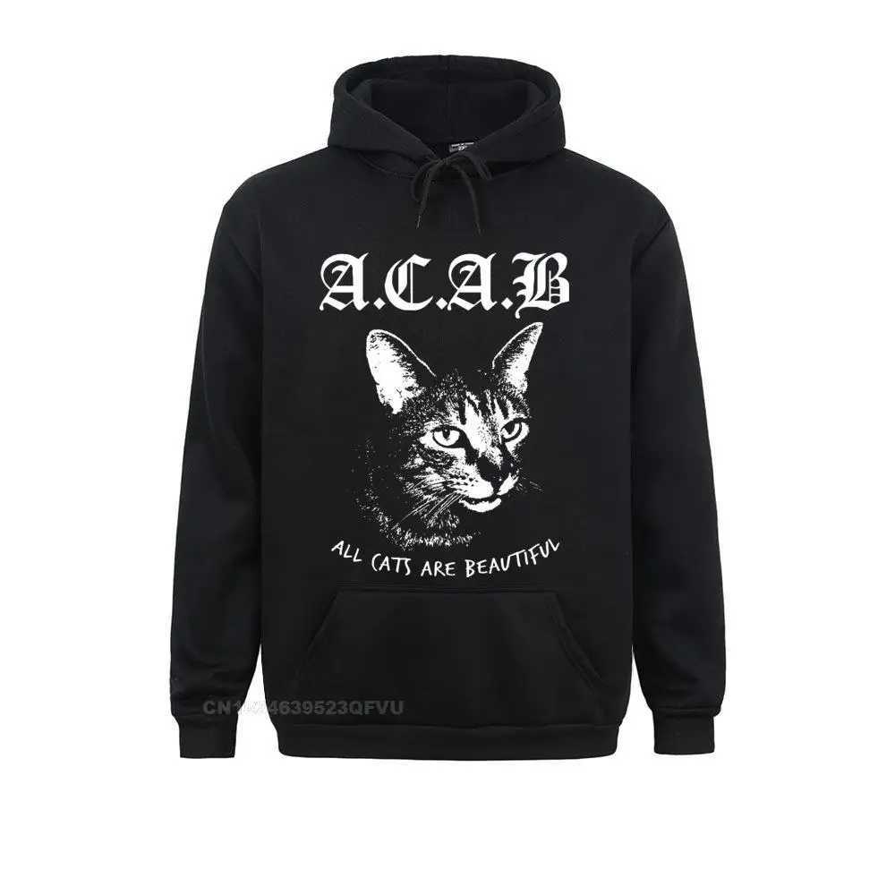Mens Acab Pullover Hoodie Cartoon Print Acab Hoodie 100% Pullover Hoodie Mens Funny Casual Printed T-shirt Kavay Clothing X241216