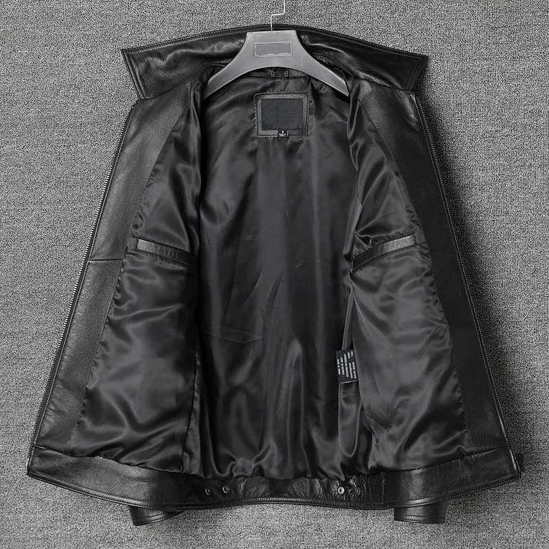 2024 New Man Cowhide Jacket Mens Genuine Leather Casual Jackets Real Natural Leather Coat Spring and Autumn Clothes Size S-5XL W241216