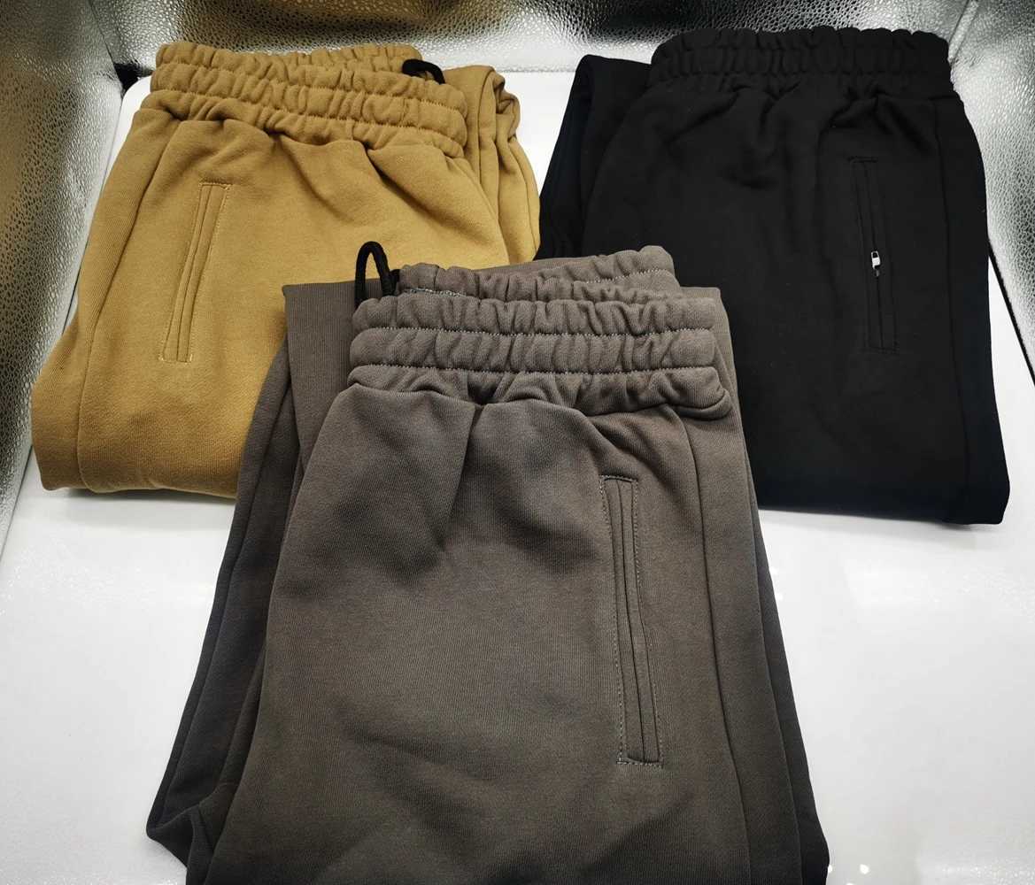 Mens Cotton Sport Pants Hip Hop Joggers Thick Style Dark Grey Black Loose Running Trousers Training West Sweatpants X2503191