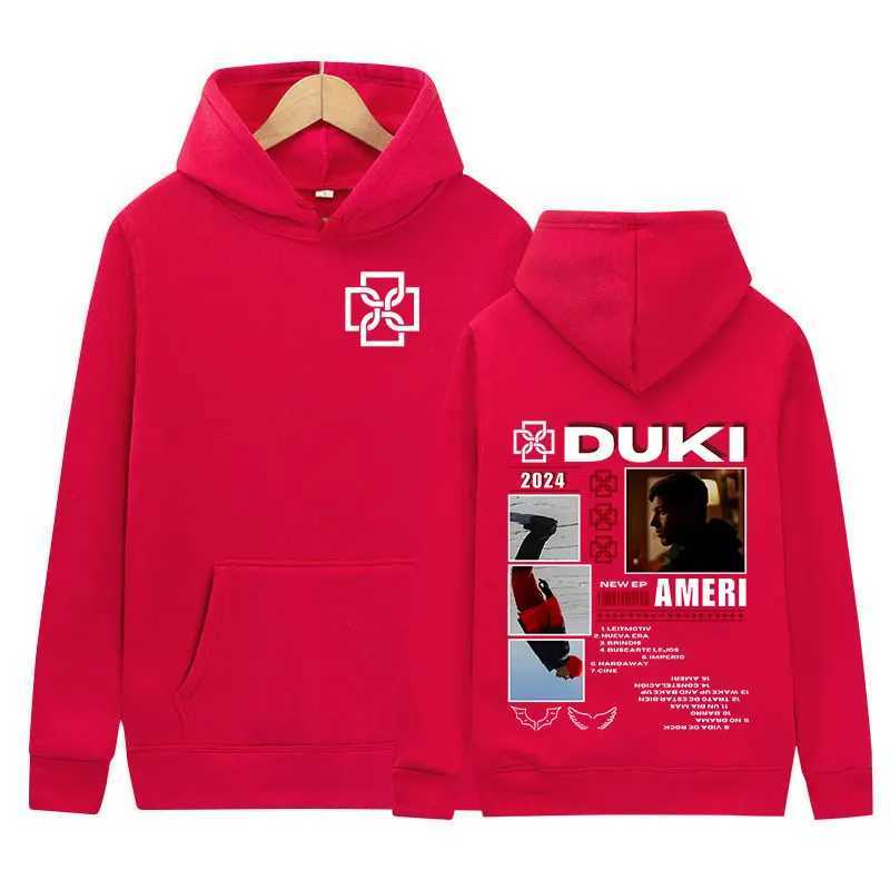 Duki ADA Tour 2024 Hoodie Rap Mens Hip Hop Clothing Zipper Sports Shirt Y2k Unisex Retro Fashion Super Big Hoodie X241216