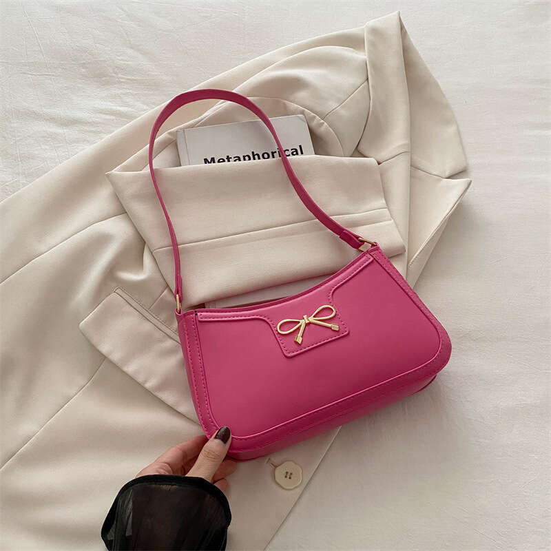High Quality And Versatile Armpit Women's New Fashionable Hand-Held Shoulder Bag, Stylish French Stick Bag