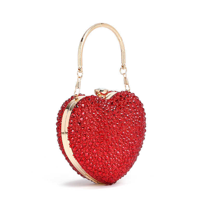 Love Diamond Bag Spring New Womens Fashion Chain Inlaid Diamond Single Shoulder Crossbody Handbag