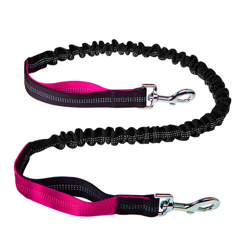 Hands Free Dog Leash Adjustable Waist Belt with Elastic Bungee Pet Running Lead for Outdoor Walking
