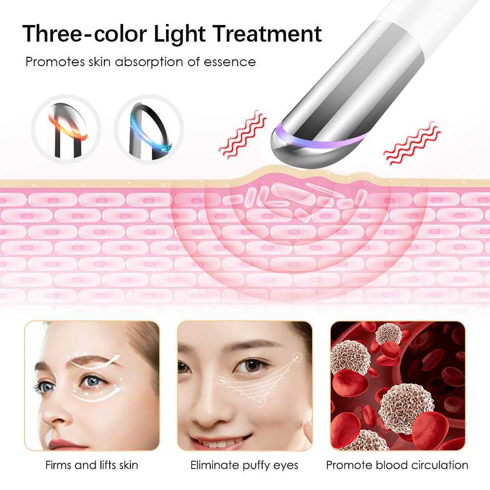 Eye Massager Pen Skin Lifting Anti Wrinkles With Eye Cream Collagen Eye Masks Remove Dark Circles Reduce Fine Lines Eye BagsXJ250224