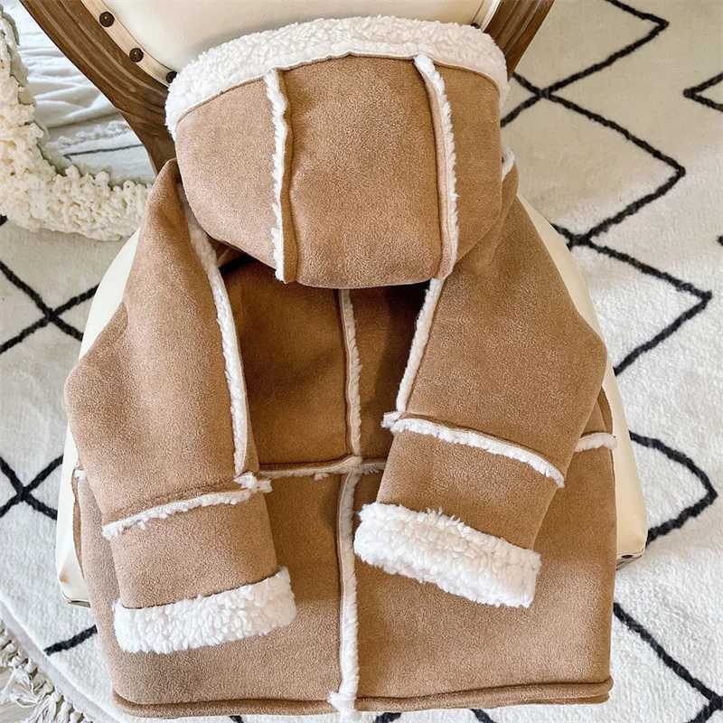 Boys Coat Cotton Jacket Windbreak Outerwear 2024 Brown Winter Autumn Thicken Warm Skiing Christmas Gift Childrens ClothingXJ241214