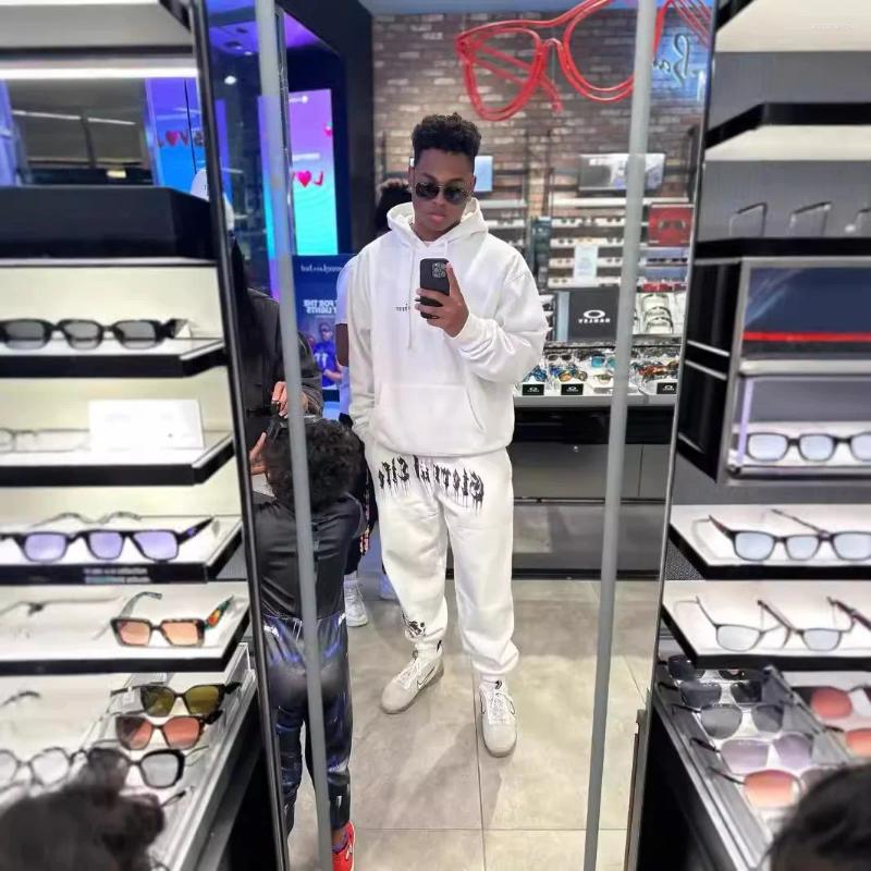 Mens Pants Graphic Print Men Drawstring Sweatpants Hiphop Women Winter Fashion Streetwear Clothing
