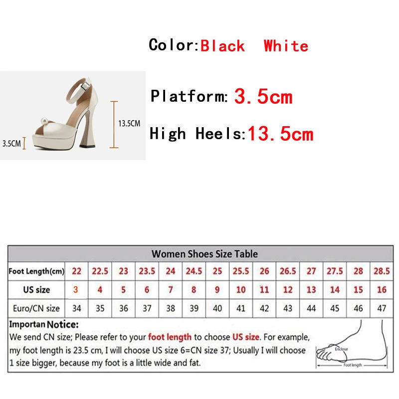 Liyke Sexy 135CM Super High Heels Platform Sandal Summer Fashion White Pearl Peep Toe Wedding Banquet Shoe Zapatos Mujer 241213