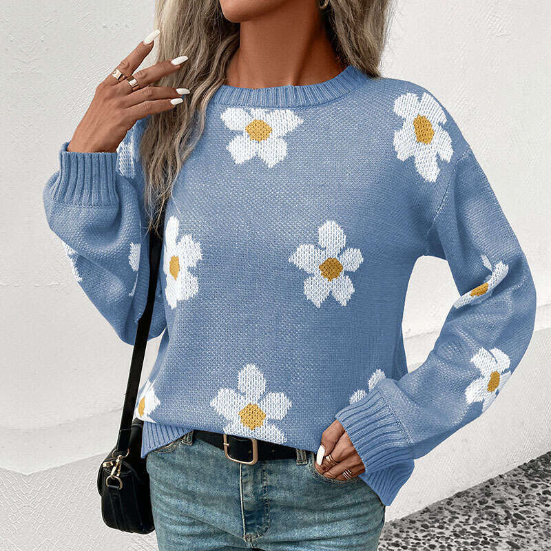 Foreign Trade Wer Knitted Sweater Winter New Style European And American Fashion Clothes Autumn Women's Pullover