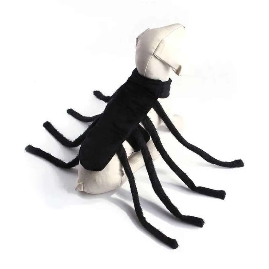 Dog Apparel Halloween Pet Costume Black Spider Cosplay Funny Dress Up For Cat Small Medium Large Dogs Accessories H240506