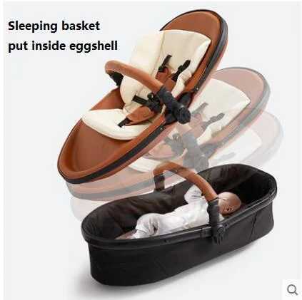 Strollers# 3 in 1 Twin PramFree Shipping Twin Baby Stroller3in1 PU Leather Pram Foldable Twin Baby Carriage Reviserbale Double Stoller S2412166
