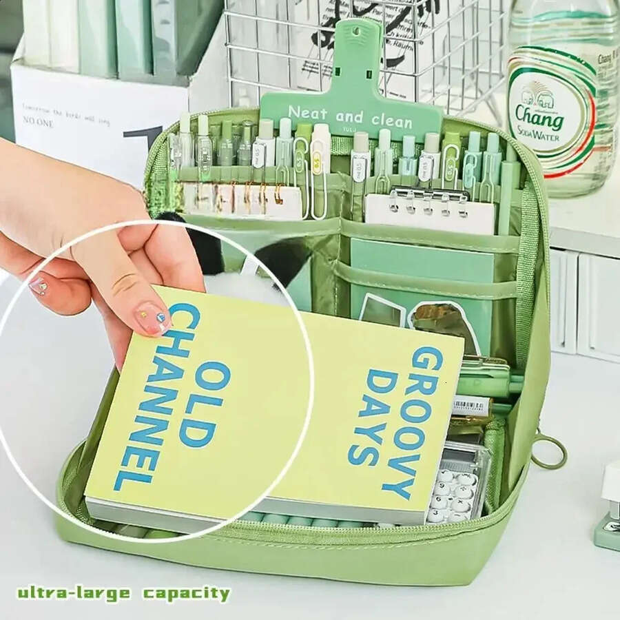 wholesale Wholesale 12 Layer Large Capacity Pencil Case Multifunctional Portable Stationery Storage Student School Supplies 240817