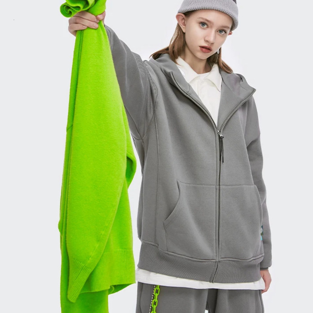 Casual Zip Up Hoodies Men Winter Thick Fleece Sweat Jacket Unisex Matching Hooded Sweatshirt Couple