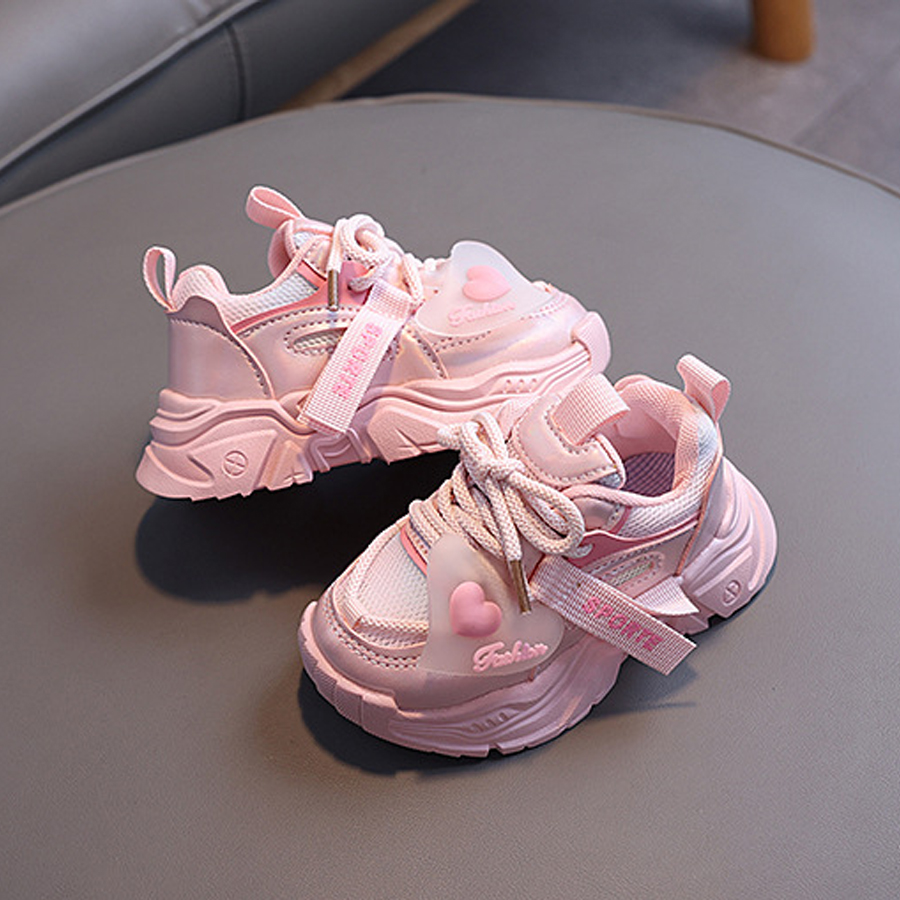 2025 Kids Running Sport Shoes Children Mesh Breathable Infant Fashion Happysteps Girls Tennis Winter Autumn Sneakers Shoes Sizes US5.5C-US4Y H0052