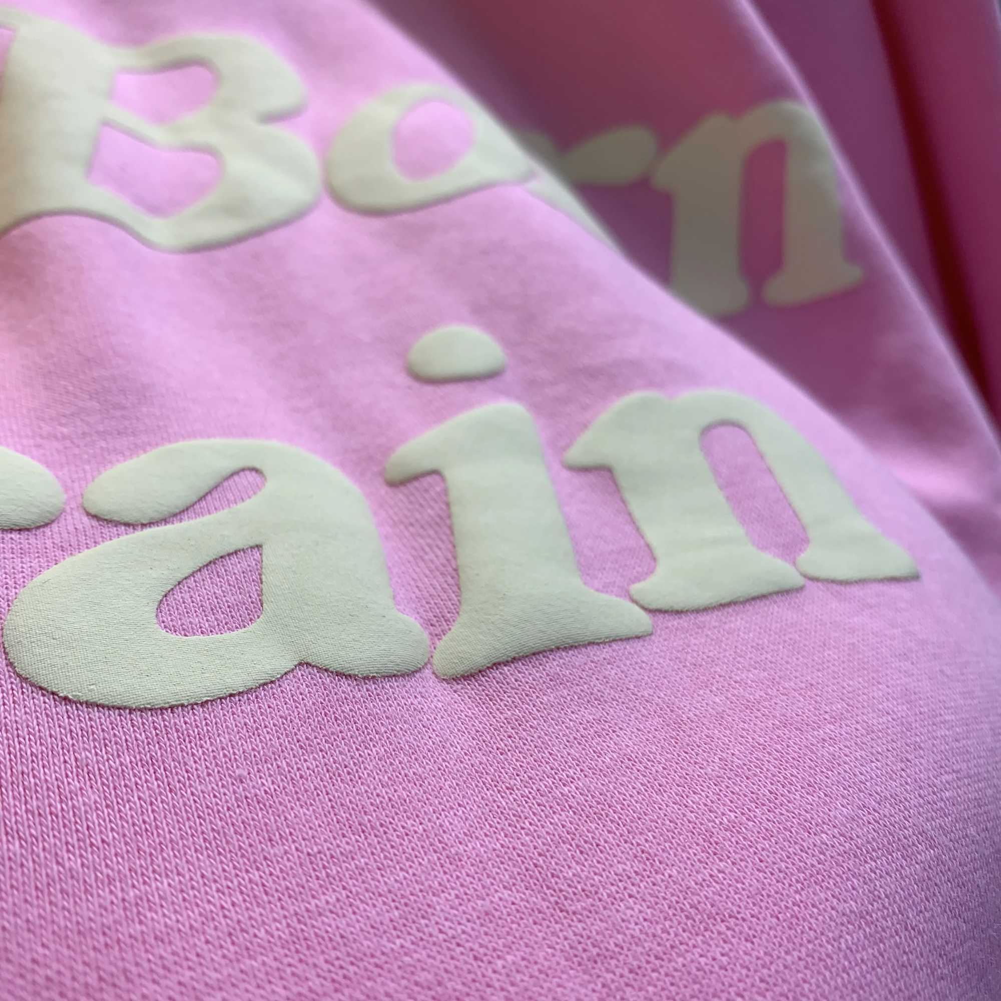 2023 Puff Print Hoody Mens 1 1 Ye Must Be Born Again Hoodie Oversize Fit Pulleys CPFM Sweatshirts X2412161