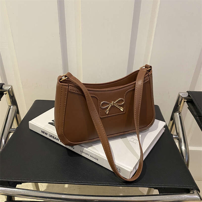 High Quality And Versatile Armpit Women's New Fashionable Hand-Held Shoulder Bag, Stylish French Stick Bag