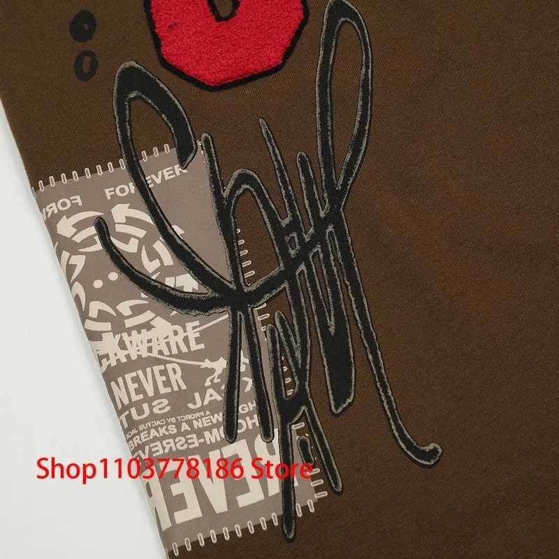 Autumn and winter new sports pants hip-hop loose niche design CJ towel embroidery Trouser Utopia casual pants unisex X241216