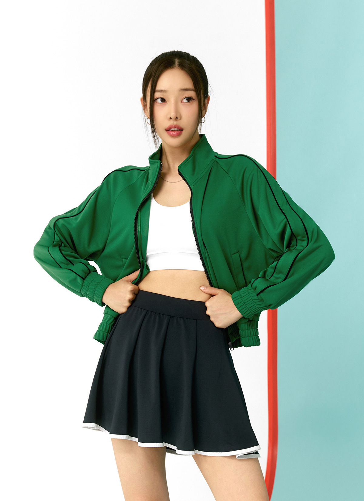 A637 Stand-up Collar Jacket Loose and Simple Coat Sports Golf Tennis Jackets