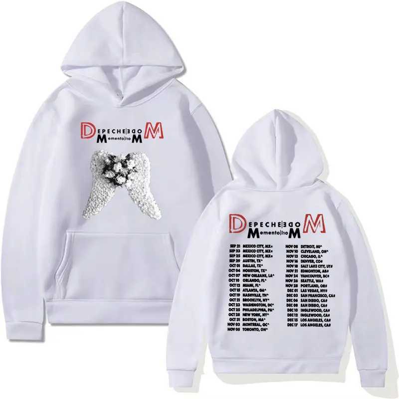 Depeche Cool Mode New Album Memento Mori Tour 2023 Mens Harajuku Hip Hop Gothic Sportswear Casual Flce Hoodie X241216