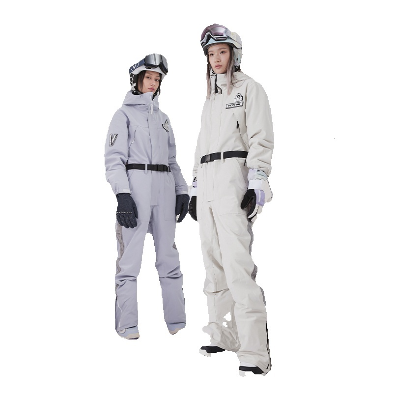 VECTOR Extra Thick Women Ski Pants Straight Full Overalls Winter Warm Windproof Waterproof Outdoor Sports Snowboard Snowmobile