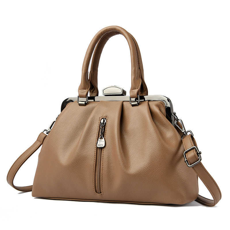 Women's handbag fashion bag pleated simple single shoulder large capacity casual diagonal cross handbag 241215