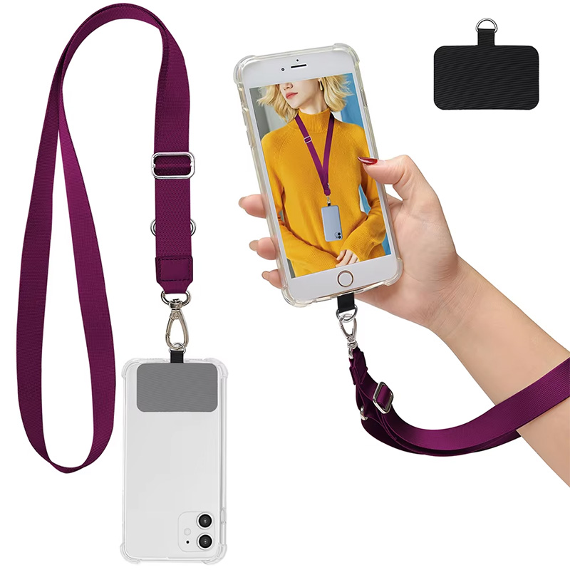 Free Designe Factory Direct Custom Logo Nylon Lanyards | Crossbody Neck Wrist Wear Universal Phone Strap | OEM/ODM Service for Bulk Orders