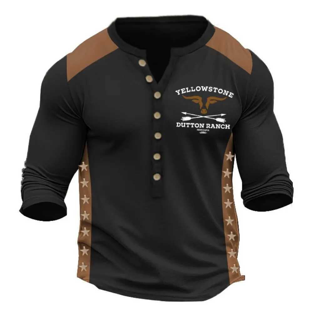 Vintage Y2K Mens T Shirt Long Sleeve Top Street Tees One Bull Graphic 3d Print T-Shirt Fall Oversized Loose Clothing Tee Tops W250117